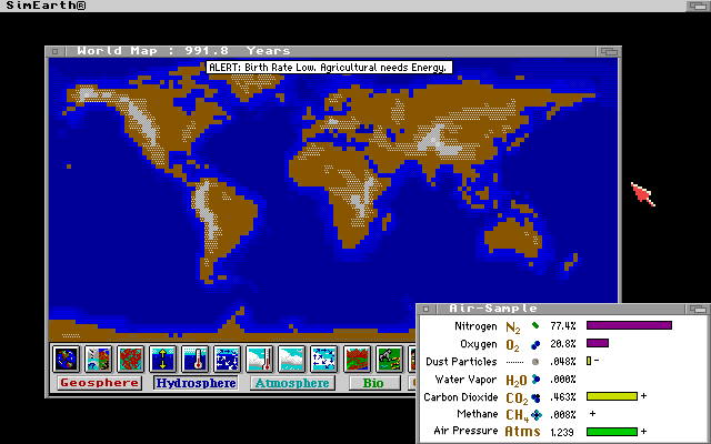 Sim Earth screenshot 3 for Super Famicom